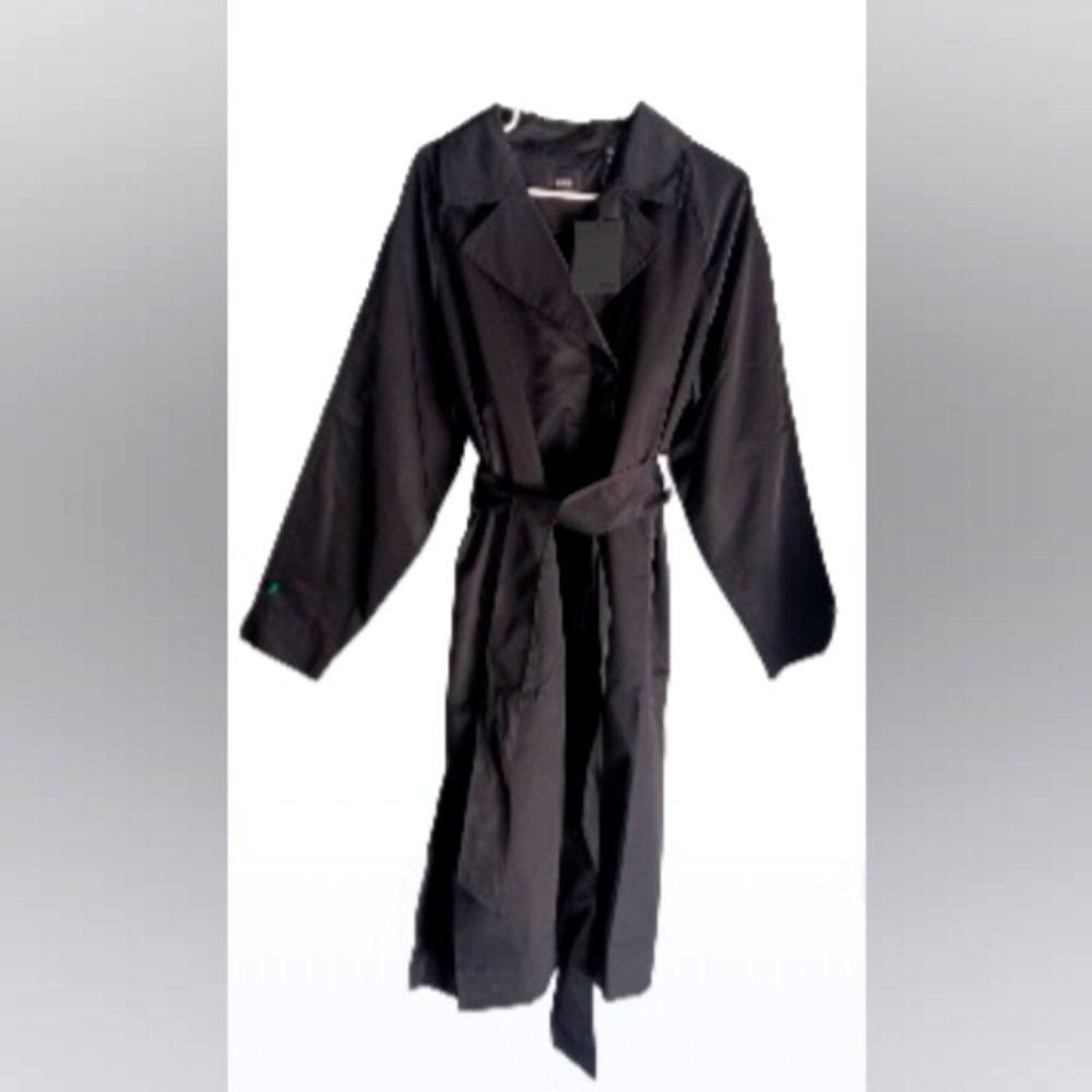 Away Black Trench Coat